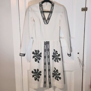 Vintage White R&K Knits Dress